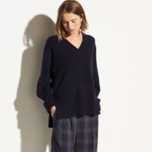 Vince Wool Cashmere Blue Pullover Tunic Sweater L